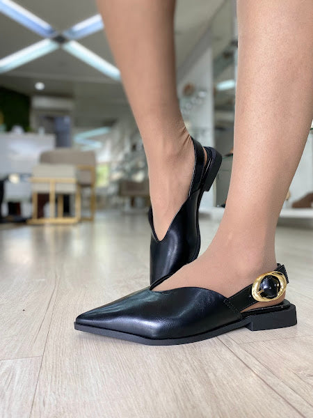 SLINGBACK ELEGANCE SEM SALTO