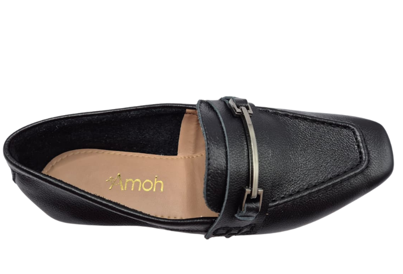 Mocassim Feminino Amoh Elegance Couro | Salto Sete