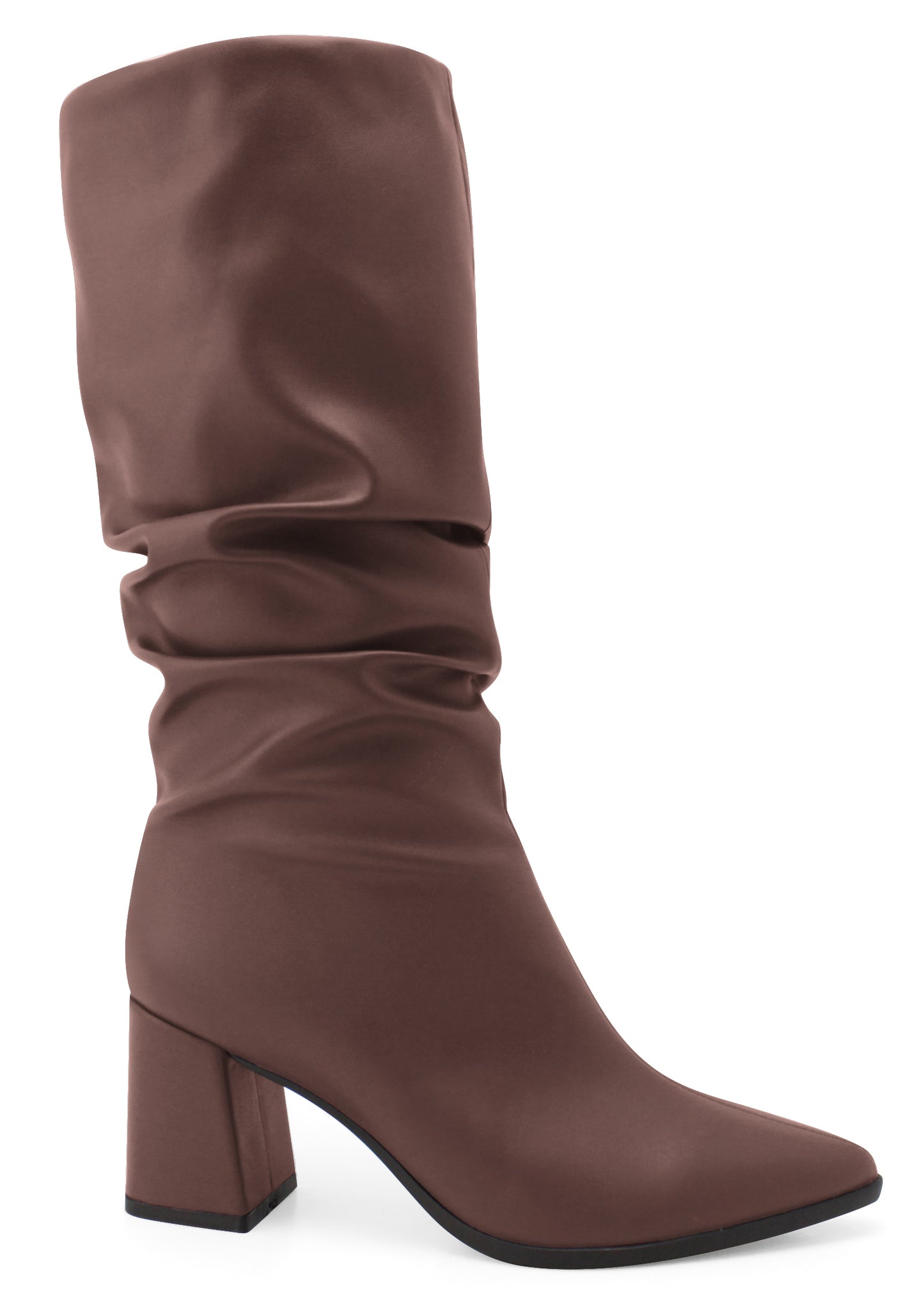 Bota Slouchy Noir Feminina Salto Bloco | Salto Sete