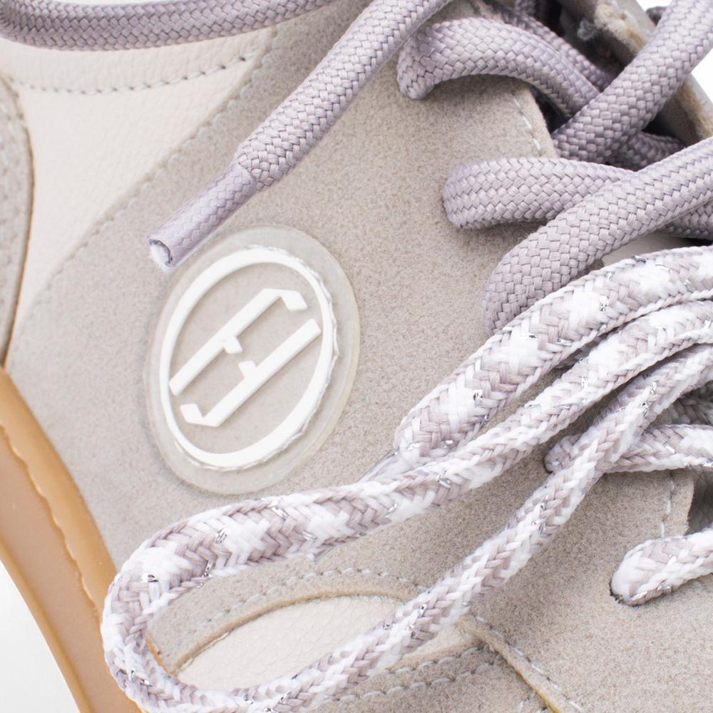 Tênis Feminino Aurora Soft Lace Off White | Salto Sete