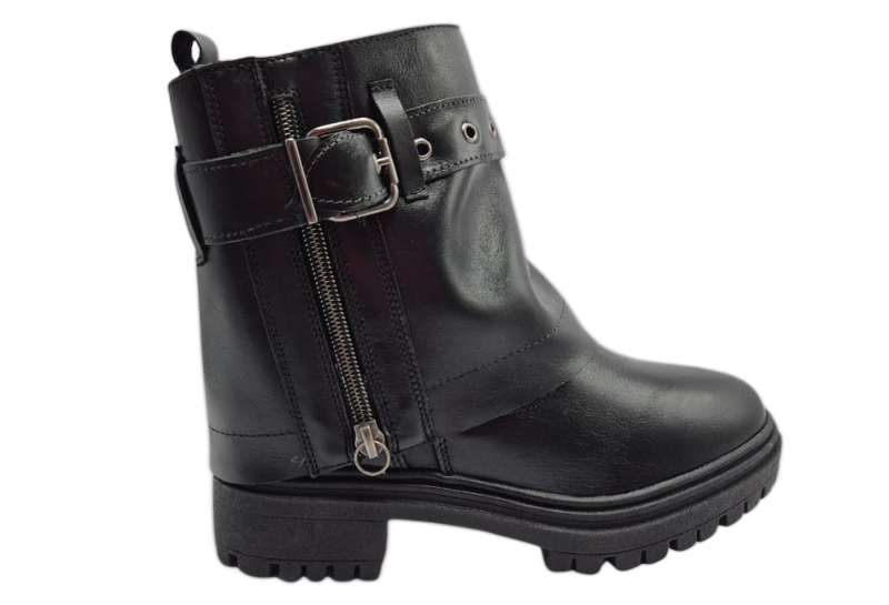 Bota Aurora Rebel Zip couro capa removível | Salto Sete