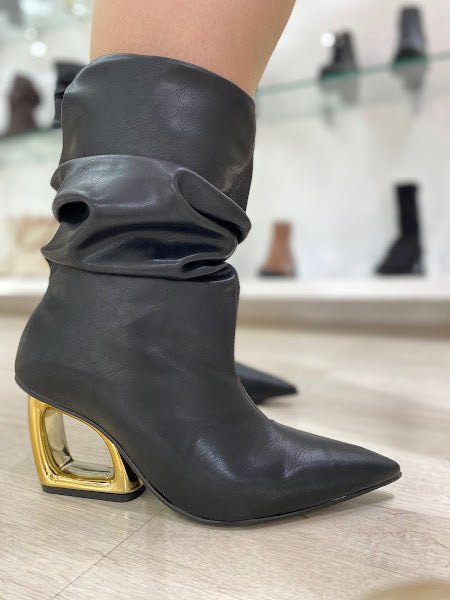 Bota Feminina Eclipse Slouchy Salto Escultural | Salto Sete