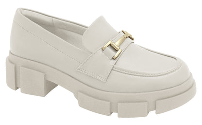 Mocassim Off White Solado Chunky | Salto Sete