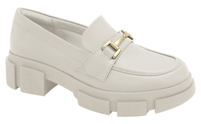 Mocassim Off White Solado Chunky | Salto Sete