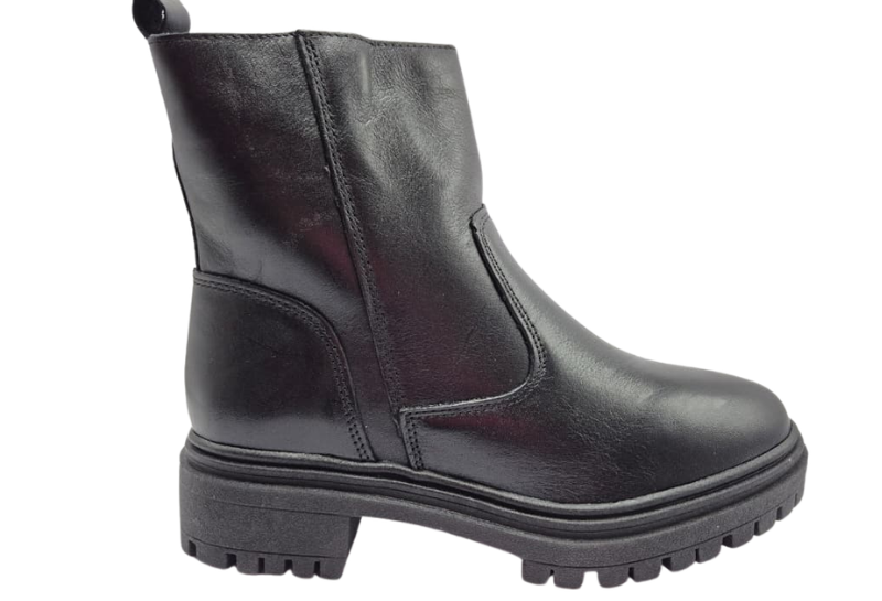 Bota Aurora Rebel Zip couro capa removível | Salto Sete