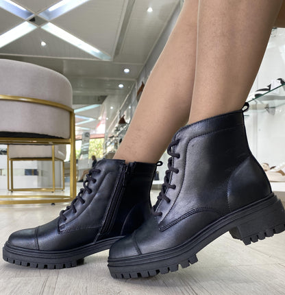 Bota Feminina Couro Ravena Tratorada | Salto Sete