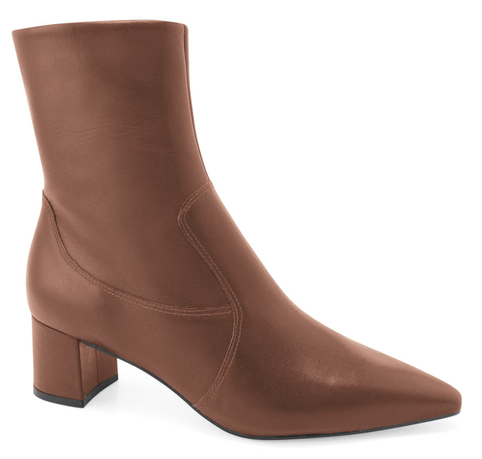 Bota Feminina Couro Quiz Mavie Salto Bloco | Salto Sete