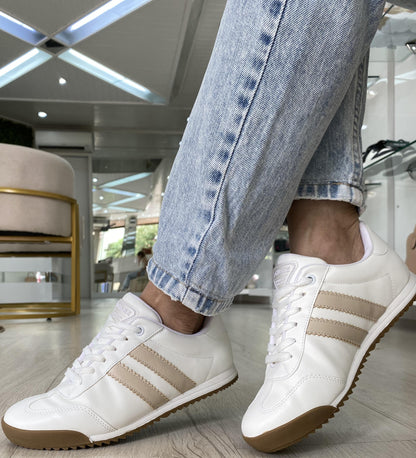 Tênis Casual Classic Line Branco | Salto Sete