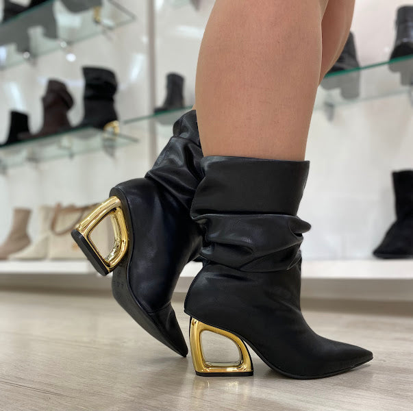 Bota Feminina Eclipse Slouchy Salto Escultural | Salto Sete