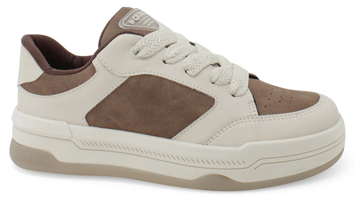 Tênis Casual Quiz Street Comfort Duo Caramelo | Salto Sete