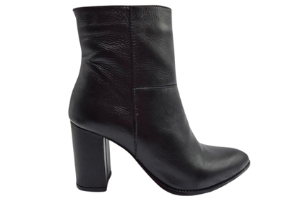 Bota Feminina Couro Lux Stone Acessório Removível | Salto Sete